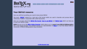 What Bibtex.org website looks like in 2024 