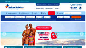 What Balkanholidays.co.uk website looks like in 2024 