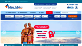 What Balkanholidays.co.uk website looked like in 2024 (1 year ago)