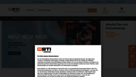 What Bti.de website looks like in 2024 