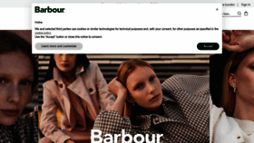 What Barbour.com website looks like in 2024 
