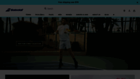 What Babolat.com website looks like in 2024 