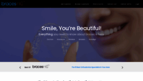 What Bracesinfo.com website looks like in 2024 