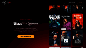 What Blazetv.com website looks like in 2024 