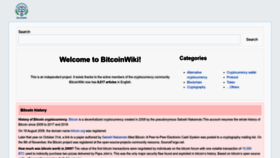 What Bitcoinwiki.org website looks like in 2024 