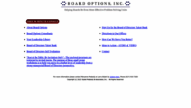 What Boardoptions.com website looks like in 2024 