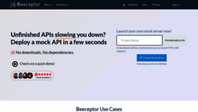 What Beeceptor.com website looks like in 2024 