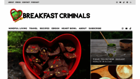 What Breakfastcriminals.com website looks like in 2024 