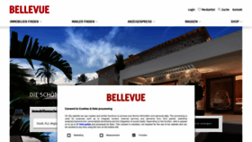 What Bellevue.de website looks like in 2024 