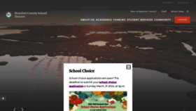 What Beaufortschools.net website looks like in 2024 