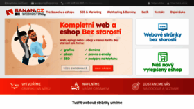 What Banan.cz website looks like in 2024 
