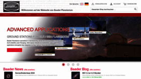 What Baader-planetarium.de website looks like in 2024 