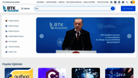 What Btkakademi.gov.tr website looks like in 2024 