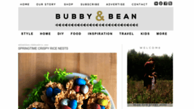 What Bubbyandbean.com website looks like in 2024 