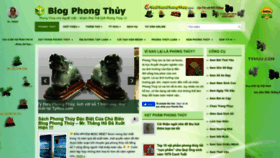 What Blogphongthuy.com website looks like in 2024 