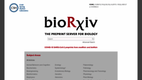 What Biorxiv.org website looks like in 2024 