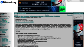 What Bioinformatics.org website looks like in 2024 