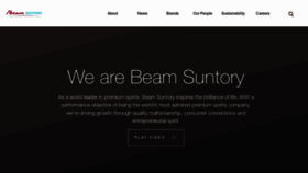 What Beamsuntory.com website looks like in 2024 
