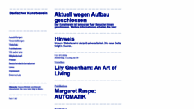 What Badischer-kunstverein.de website looks like in 2024 