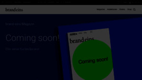 What Brandeins.de website looks like in 2024 