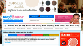 What Babyonline.cz website looks like in 2024 
