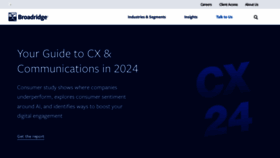 What Broadridge.com website looks like in 2024 