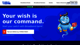 What Broadbandgenie.co.uk website looks like in 2024 