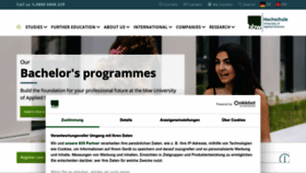 What Bbw-hochschule.de website looks like in 2024 