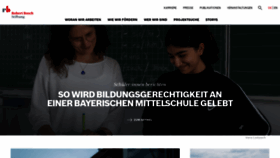 What Bosch-stiftung.de website looks like in 2024 