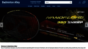 What Badmintonalley.com website looks like in 2024 