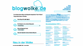 What Blogwolke.de website looks like in 2024 