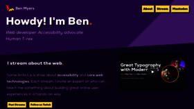 What Benmyers.dev website looks like in 2024 