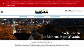 What Bethlehem-pa.gov website looks like in 2024 