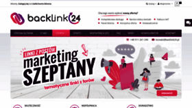 What Backlink24.pl website looks like in 2024 