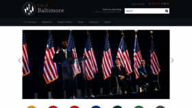 What Baltimorecity.gov website looks like in 2024 