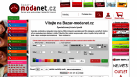 What Bazar-modanet.cz website looks like in 2024 