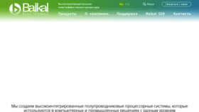 What Baikalelectronics.ru website looks like in 2024 