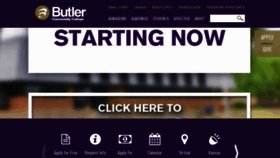 What Butlercc.edu website looks like in 2024 