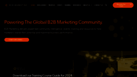 What B2bmarketing.net website looks like in 2024 