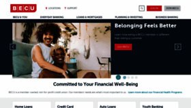 What Becu.org website looks like in 2024 