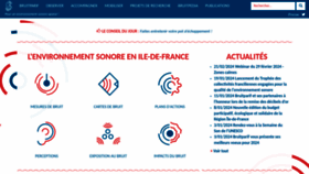 What Bruitparif.fr website looks like in 2024 