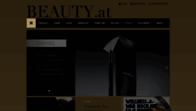 What Beauty.at website looks like in 2024 