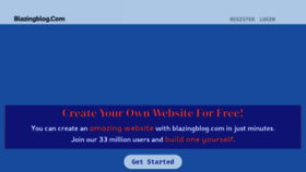 What Blazingblog.com website looks like in 2024 