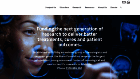 What Brainfoundation.org.au website looks like in 2024 