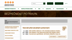 What Bezpecnostpotravin.cz website looks like in 2024 