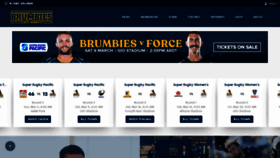 What Brumbies.rugby website looks like in 2024 
