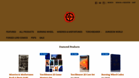 What Burningwheel.com website looks like in 2024 