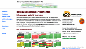 What Belegungskalender-kostenlos.de website looks like in 2024 