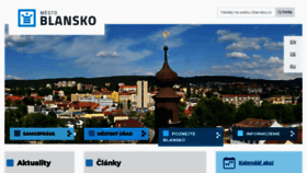 What Blansko.cz website looks like in 2024 
