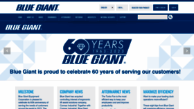 What Bluegiant.com website looks like in 2024 